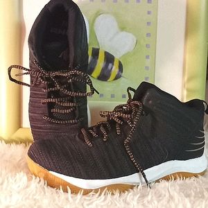 Andi black high top athletic shoes